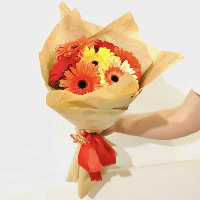 Bouquet of gerberas for the teacher, standart