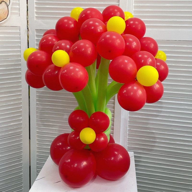 Bouquet of balloons-flowers 9pcs for March 8, standart