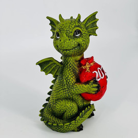 Figurine of a dragon with a bag symbol of 2024