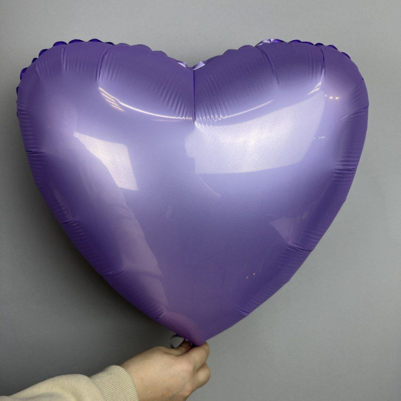 Шар фольгированный сердце с гелием, стандартный