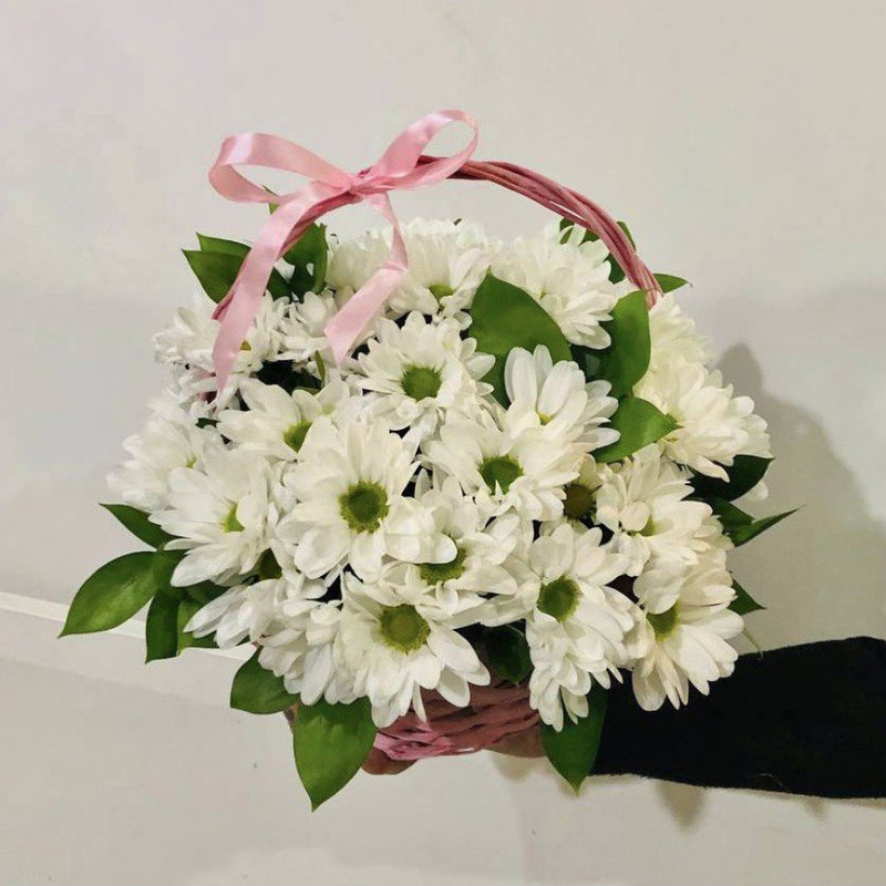 White daisies in a basket, standart