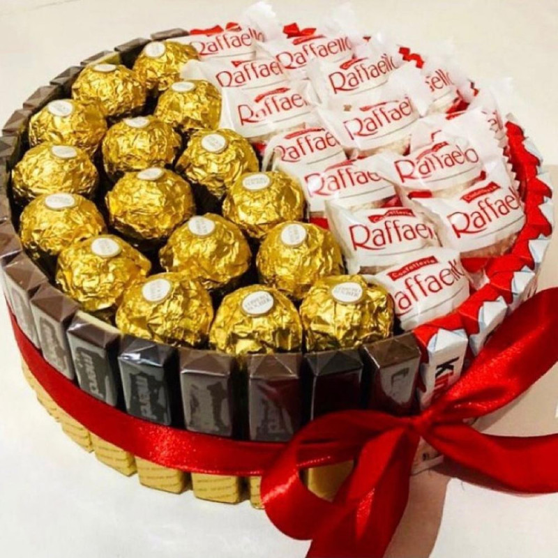 Sweet bouquet of chocolates and sweets, standart