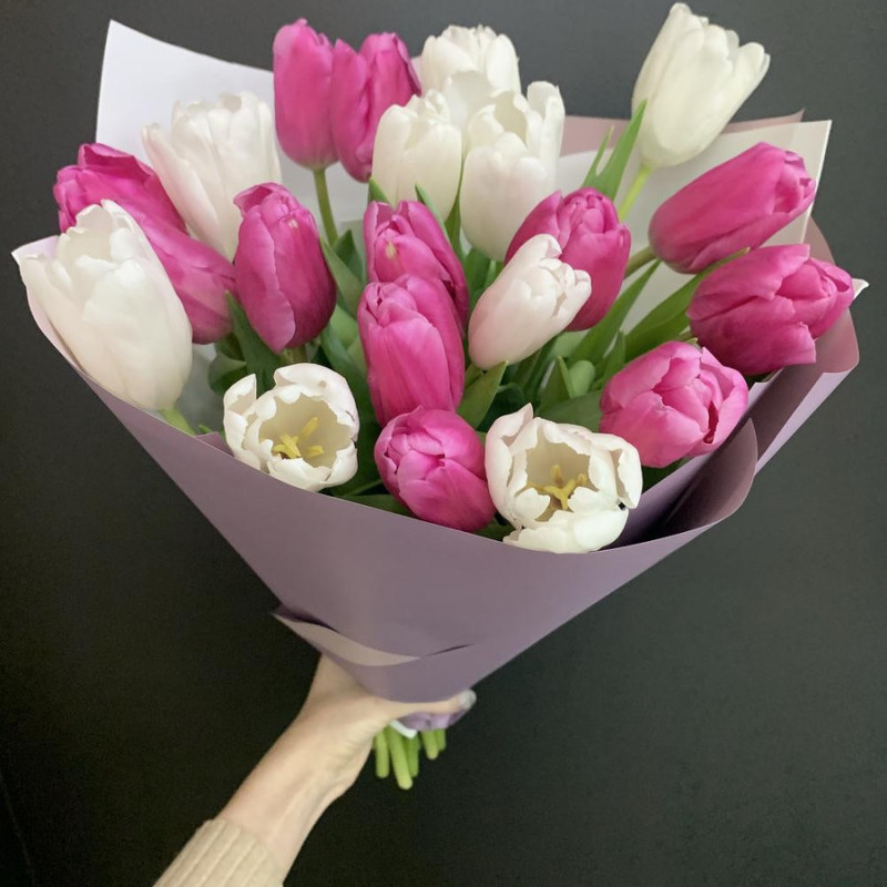 Bouquet of 21 tulips mix, standart