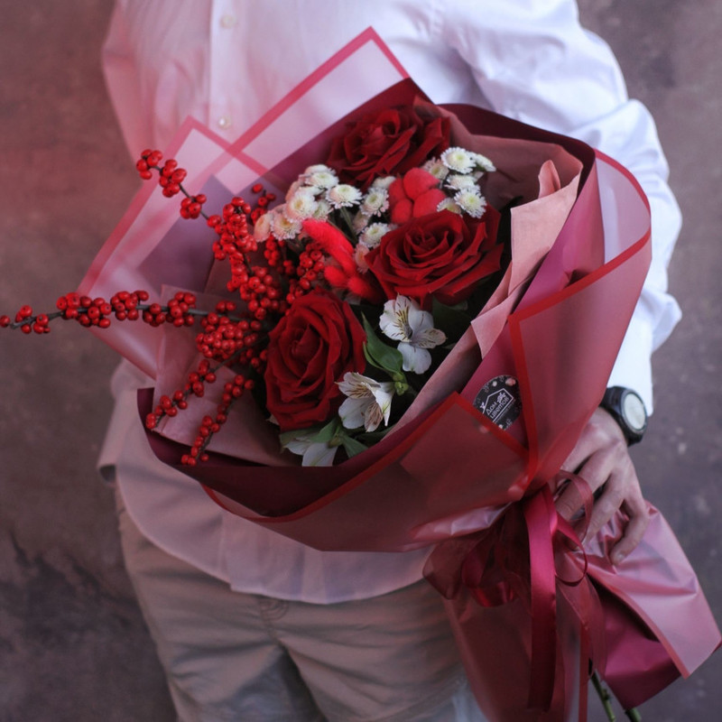 Bouquet with roses “That same feeling”, standart