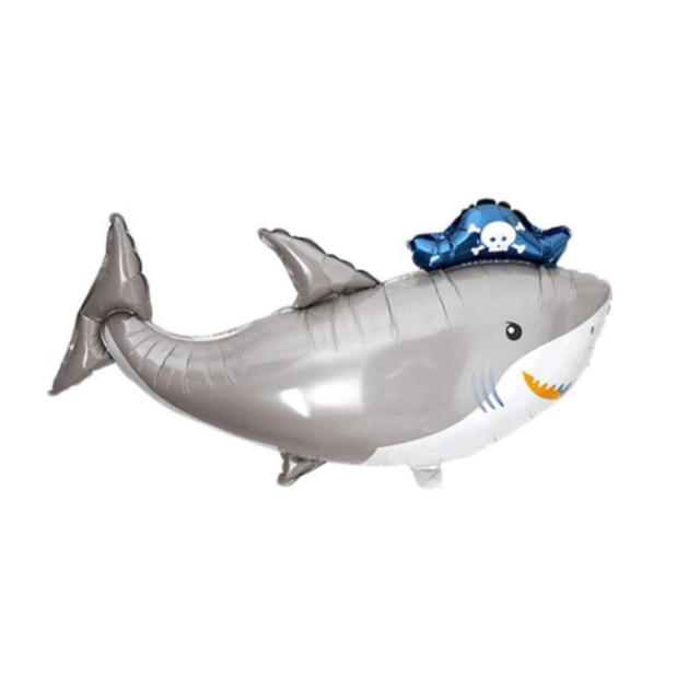 Воздушный шар акула пират, стандартный