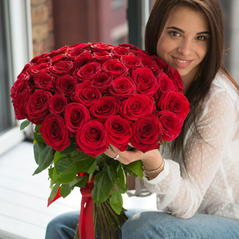 Bouquet of 39 red roses, standart