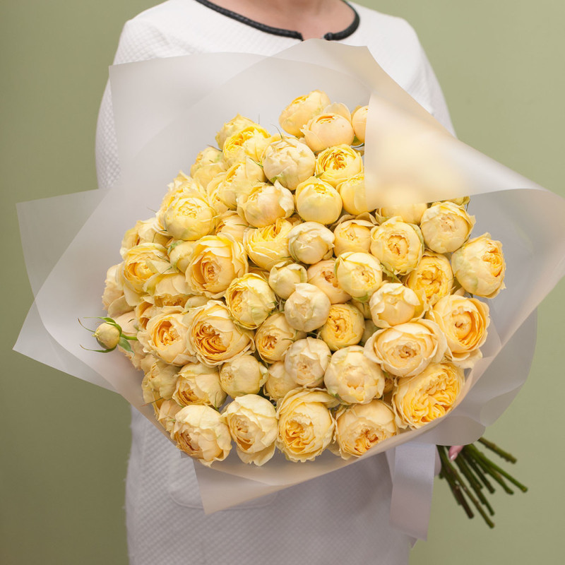 Bouquet of peony roses "Vanilla Catalina", standart