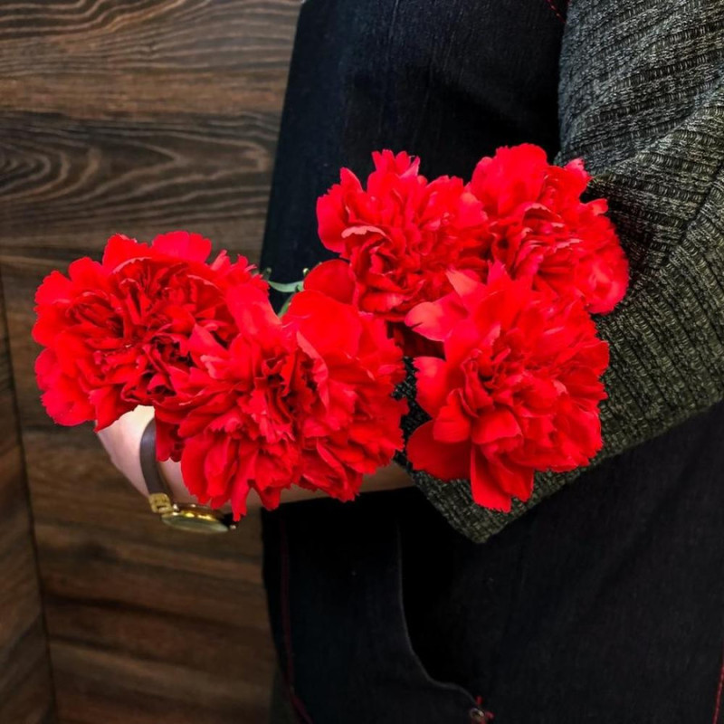 Bouquet of 5 carnations, standart