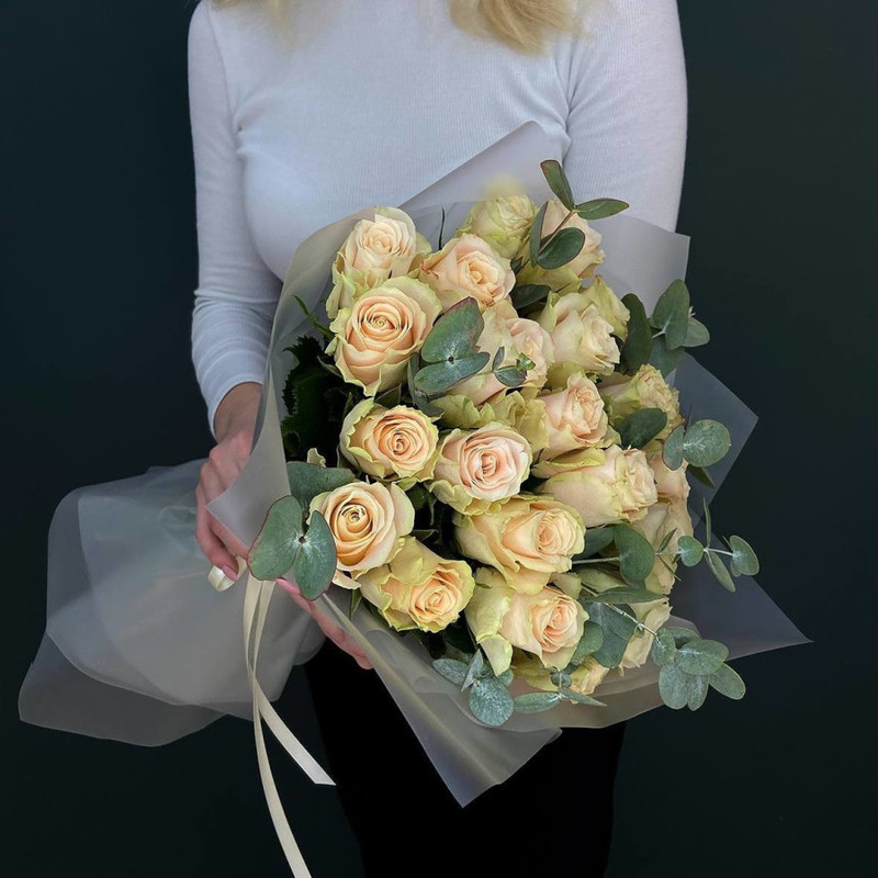 Bouquet of 25 Charmant roses, standart