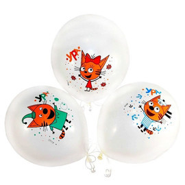 Balloons Three cats