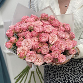 Bouquet of pink spray roses - “Big sympathy” Art. 032