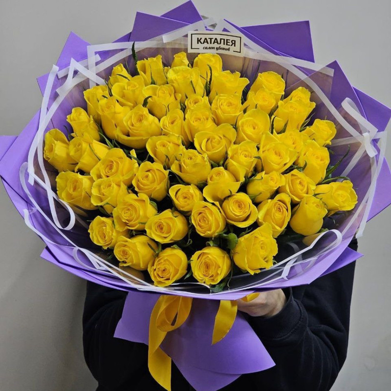 bouquet of yellow roses, standart
