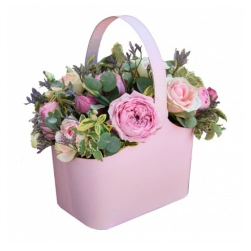 handbag with flowers "Beloved girlfriend", standart