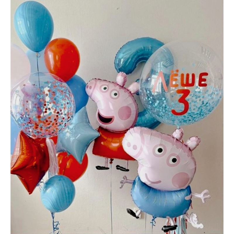 Composition "Peppa Pig and Brother George", standart