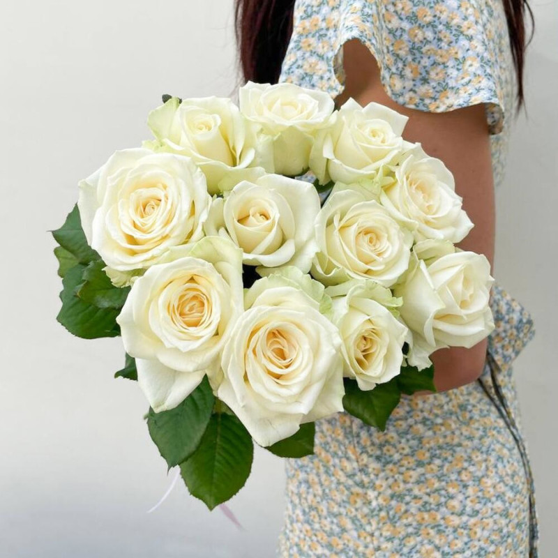 Bouquet "11 white roses", standart