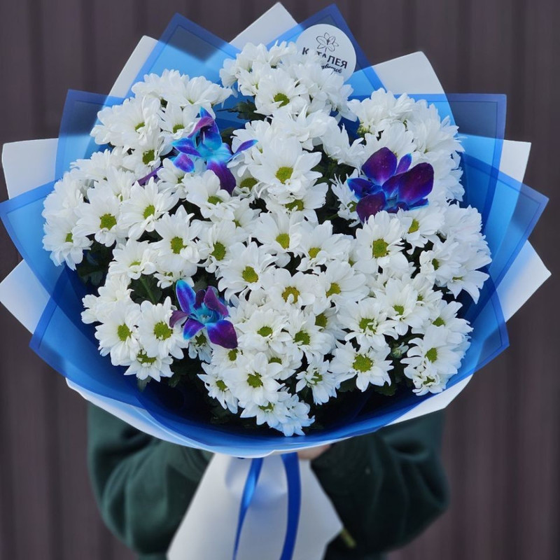 bouquet with chrysanthemum and dendrobium, standart