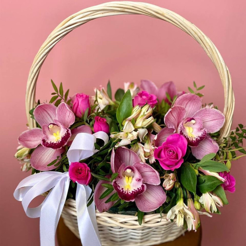 Basket with orchid, standart