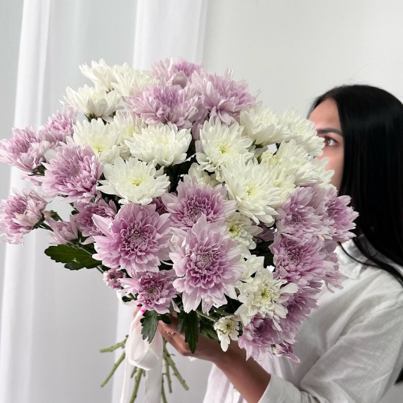 Bouquet of chrysanthemums size M, standart