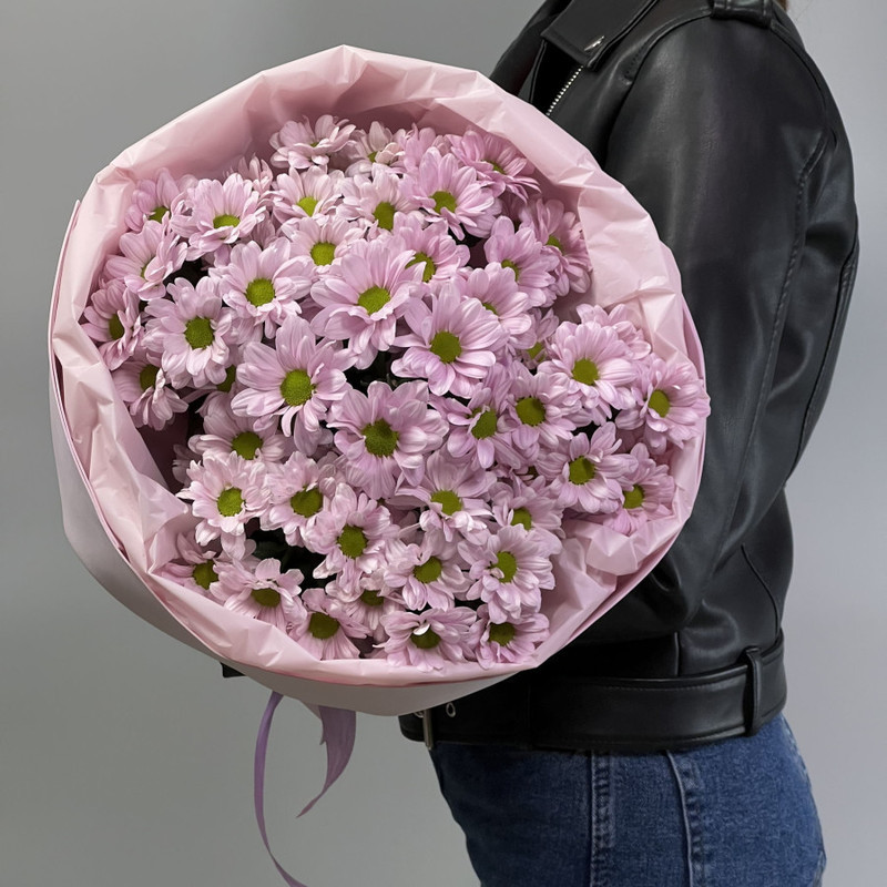 Bouquet of flowers: "Stylish round in pink", standart