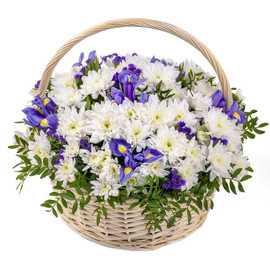 Basket with flowers "Angel"