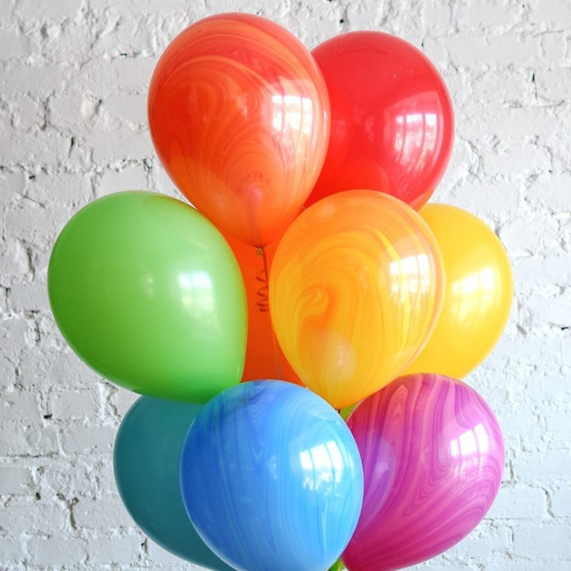 10 helium balloons, standart