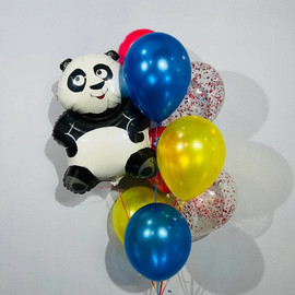Nabor sharov s figuroj panda