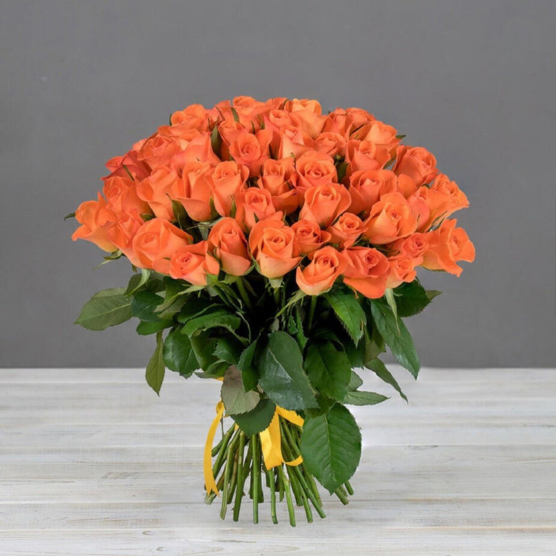 Bouquet of 51 orange roses, standart