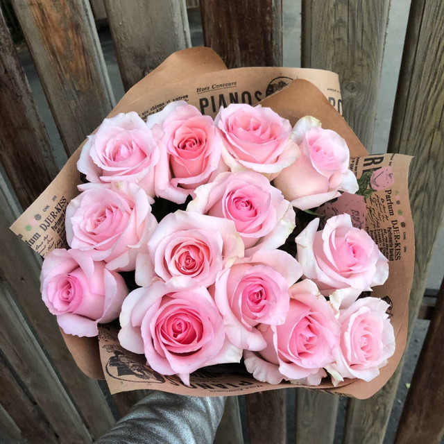 Букет розовых роз, стандартный