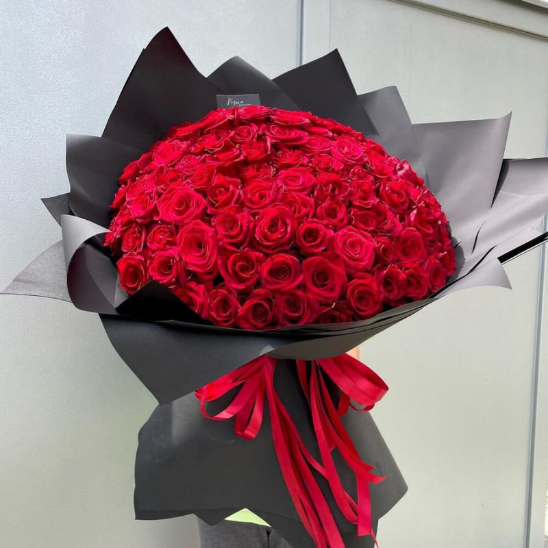 Bouquet giant of 101 roses, standart