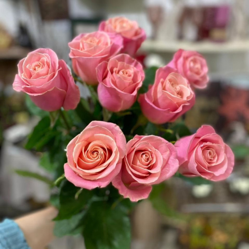 Bouquet of 9 roses Ecuador, standart