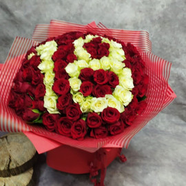 Bouquet of 101 roses for the 18th anniversary 0064359