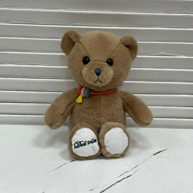Chocolate bear toy with beads, standart