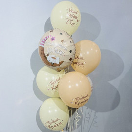 Balloons for discharge from the maternity hospital "With the birth of your daughter"