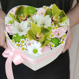 Сердце с Орхидеями