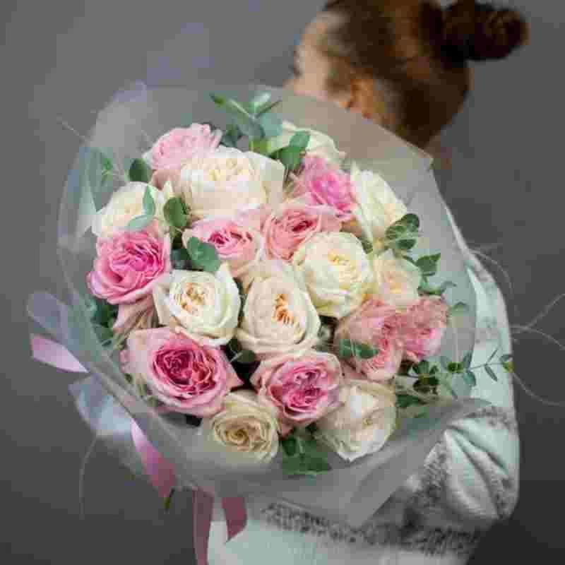 Bouquet of peony roses, standart
