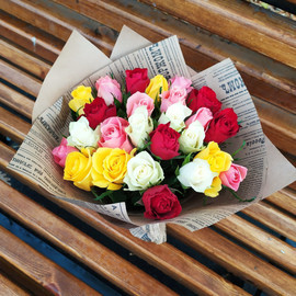 25 roses Kenya 40 cm