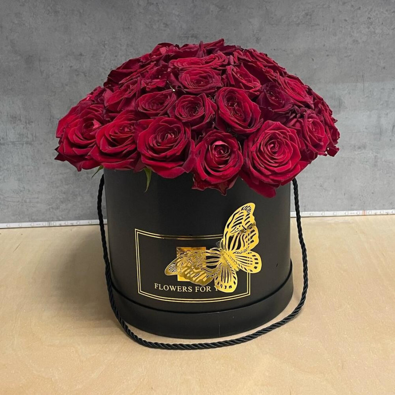51 roses in a hatbox, standart