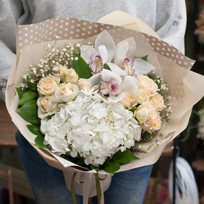 Bouquet of flowers "Pearl", standart