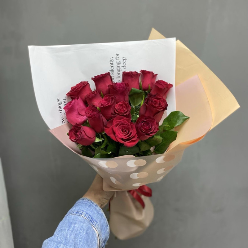 Bouquet of 15 roses, standart
