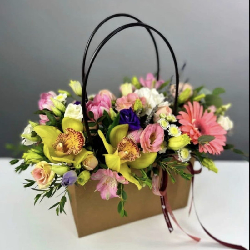 Handbag with orchids, standart