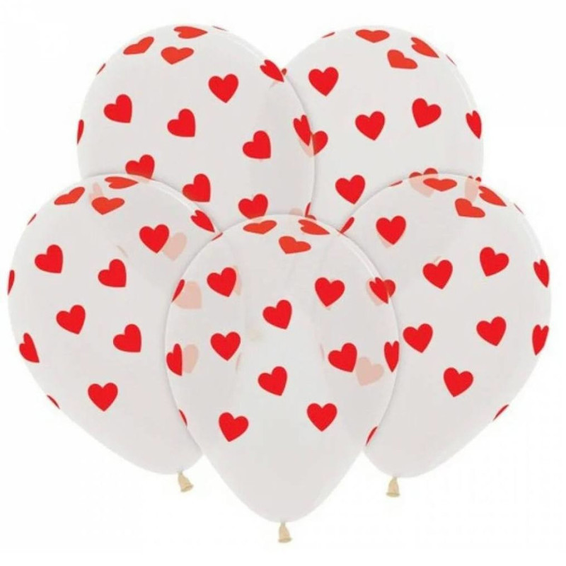Balloons with hearts, standart