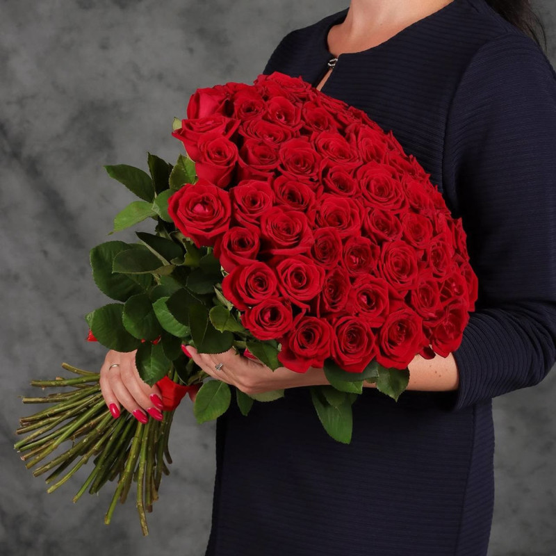 Bouquet 51 red roses, standart