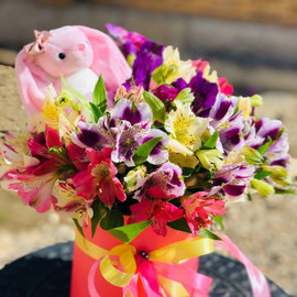 Bouquet with a bunny