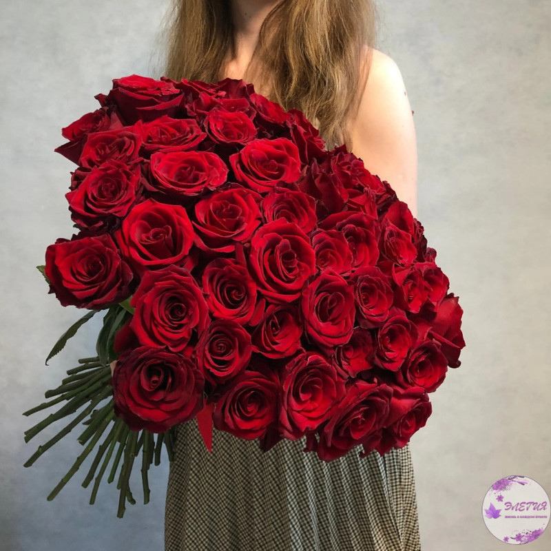 Bouquet of red roses Ecuador 50 cm, standart