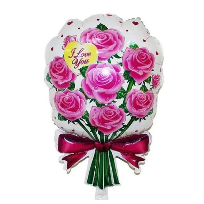 Воздушный шар букет цветов, стандартный