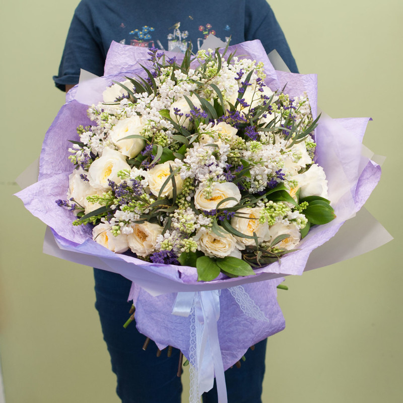 Bouquet of flowers "Ivory", standart