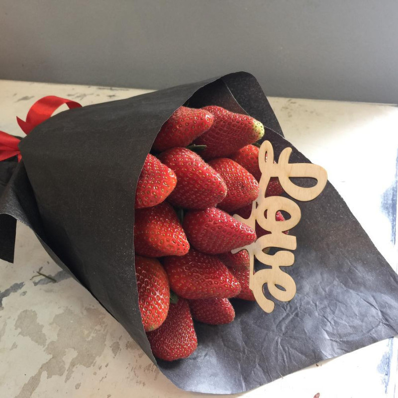Bouquet of 15 strawberries, standart