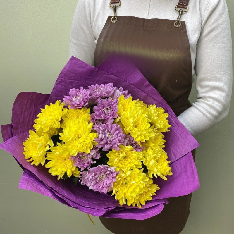 Bouquet of 5 spray chrysanthemums, standart