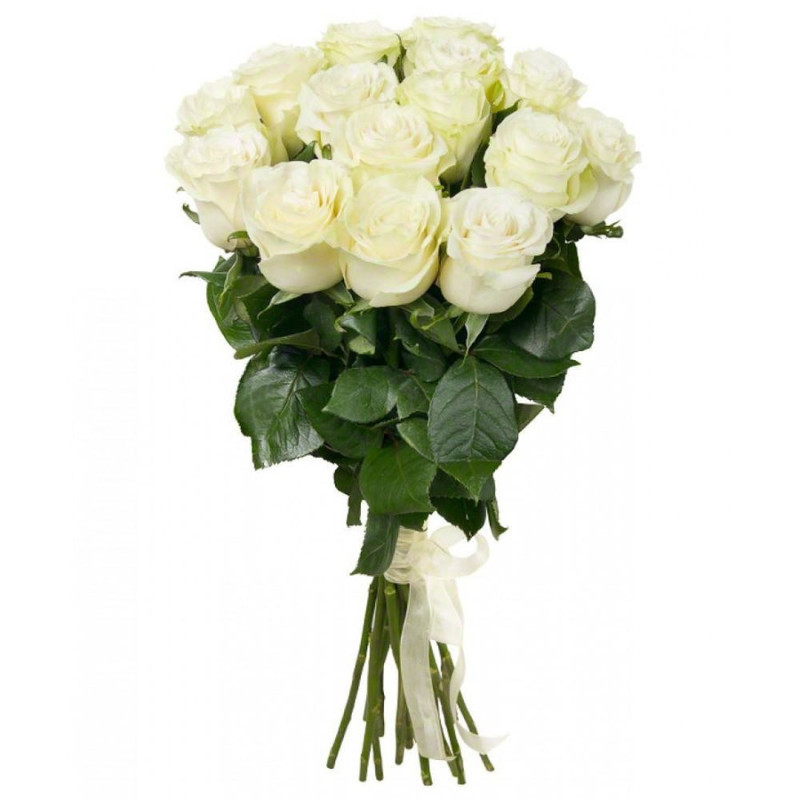 Bouquet of white roses, standart
