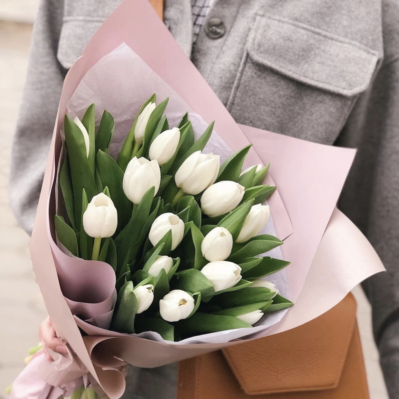 Spring bouquet with tulips, standart